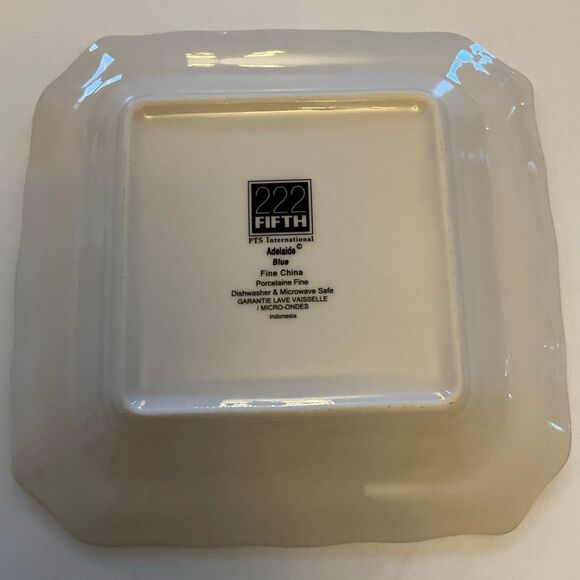 Adelaide Blue 222 Fifth Toile China Plate. Birds flowers french - Picture 5 of 14